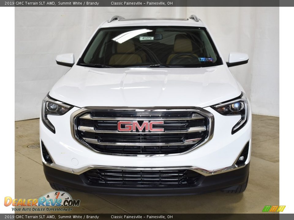 2019 GMC Terrain SLT AWD Summit White / Brandy Photo #4