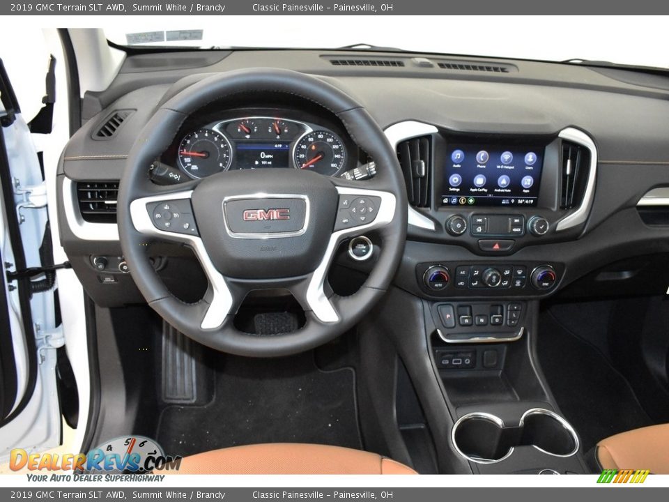 2019 GMC Terrain SLT AWD Summit White / Brandy Photo #9