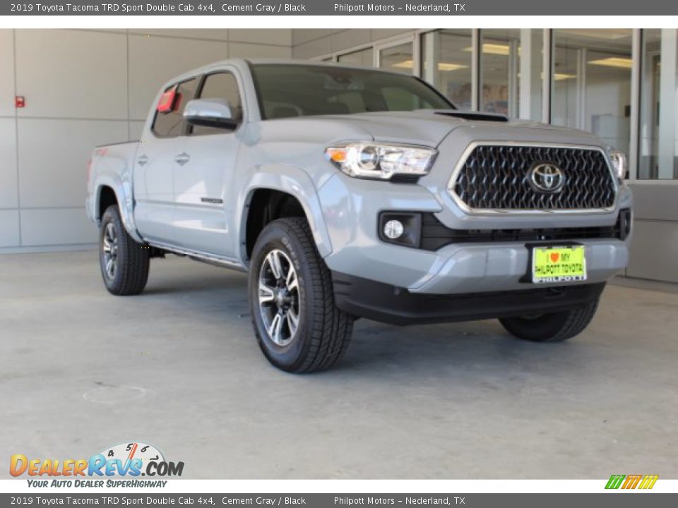 2019 Toyota Tacoma TRD Sport Double Cab 4x4 Cement Gray / Black Photo #2