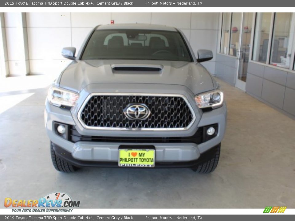 2019 Toyota Tacoma TRD Sport Double Cab 4x4 Cement Gray / Black Photo #3