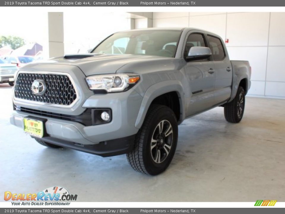 2019 Toyota Tacoma TRD Sport Double Cab 4x4 Cement Gray / Black Photo #4