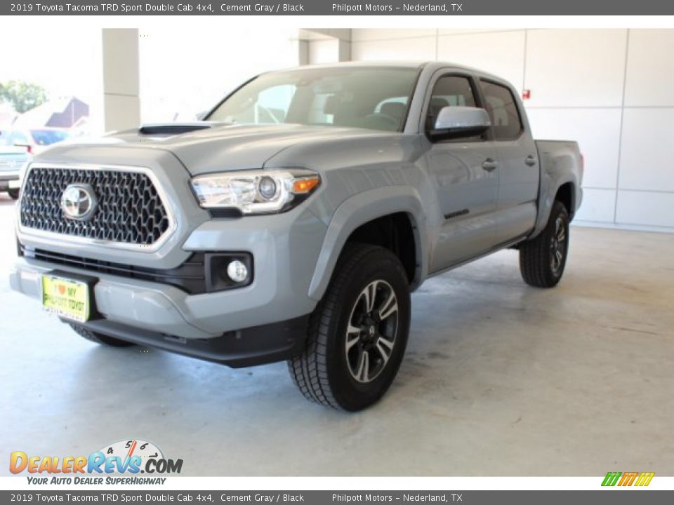 2019 Toyota Tacoma TRD Sport Double Cab 4x4 Cement Gray / Black Photo #5