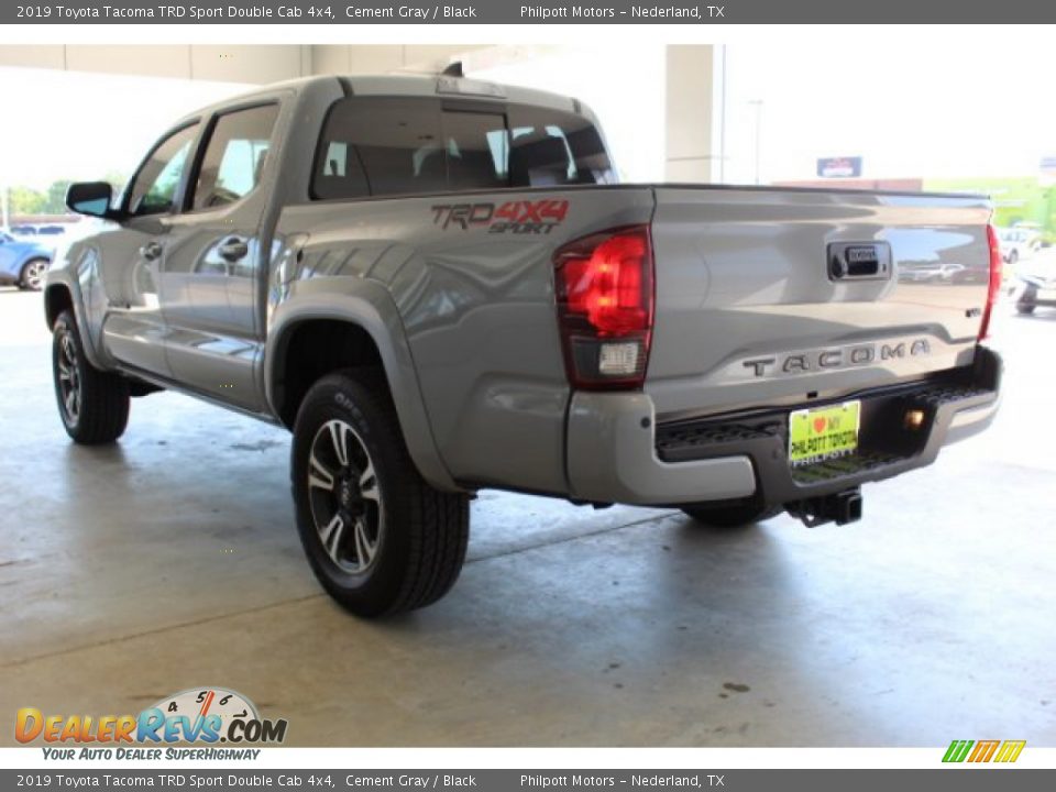 2019 Toyota Tacoma TRD Sport Double Cab 4x4 Cement Gray / Black Photo #7