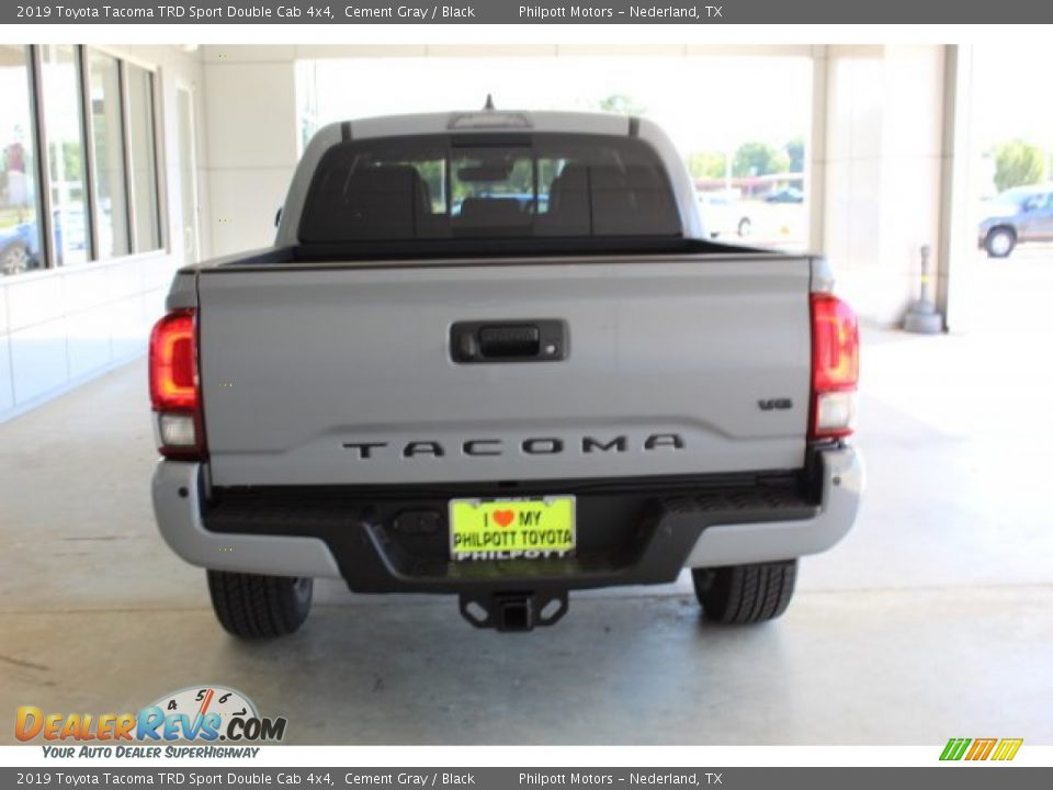 2019 Toyota Tacoma TRD Sport Double Cab 4x4 Cement Gray / Black Photo #8