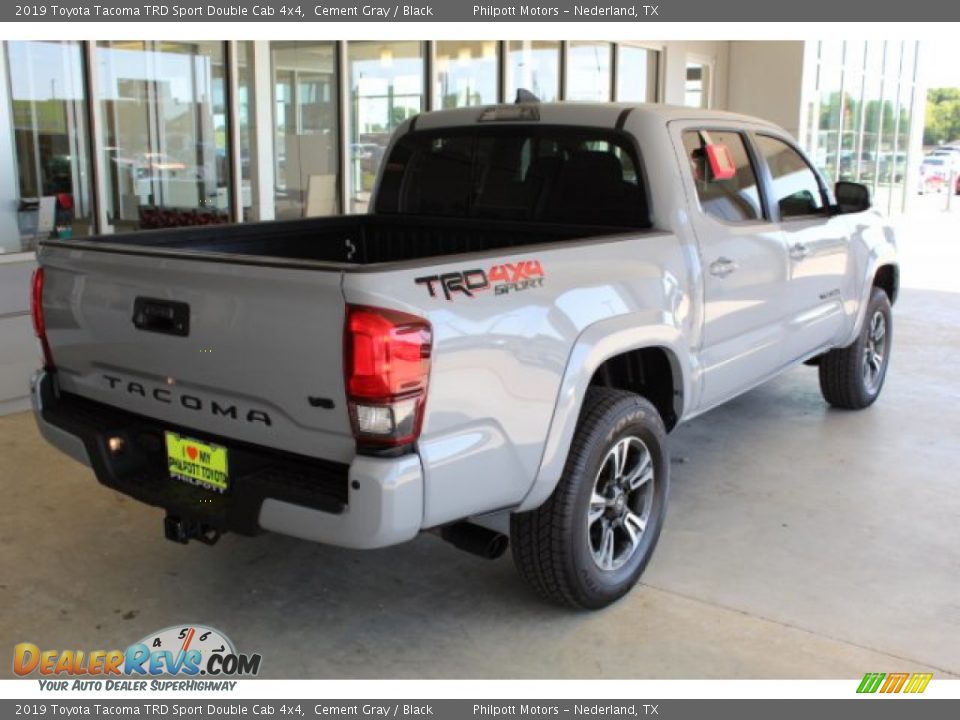 2019 Toyota Tacoma TRD Sport Double Cab 4x4 Cement Gray / Black Photo #9