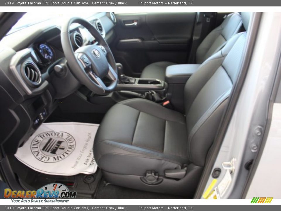 2019 Toyota Tacoma TRD Sport Double Cab 4x4 Cement Gray / Black Photo #12