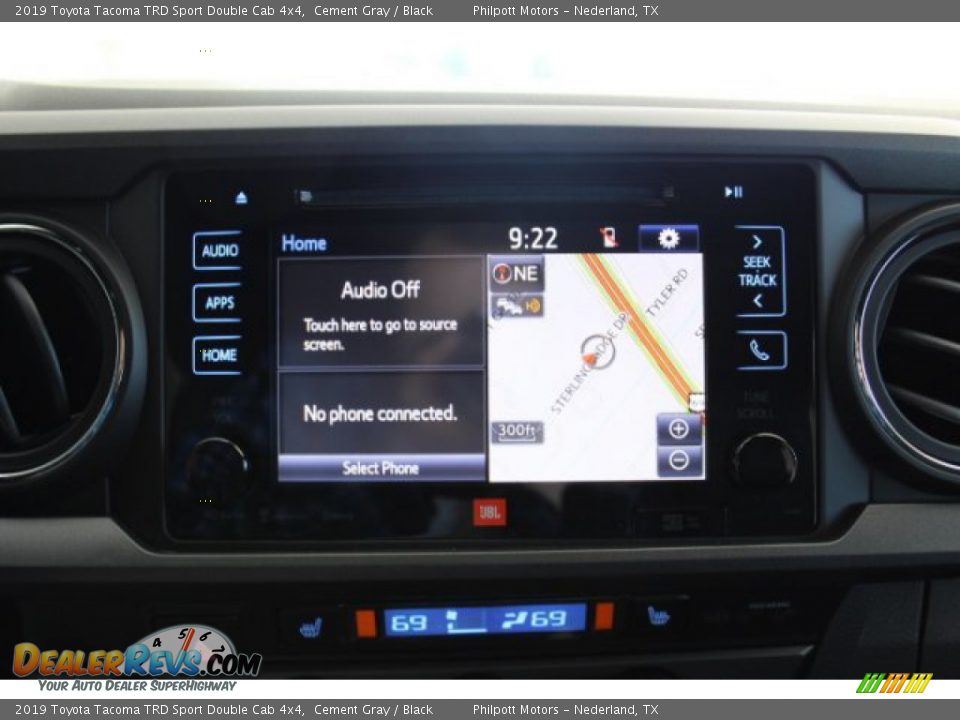 2019 Toyota Tacoma TRD Sport Double Cab 4x4 Cement Gray / Black Photo #13