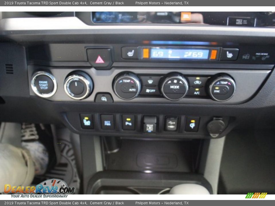 2019 Toyota Tacoma TRD Sport Double Cab 4x4 Cement Gray / Black Photo #14