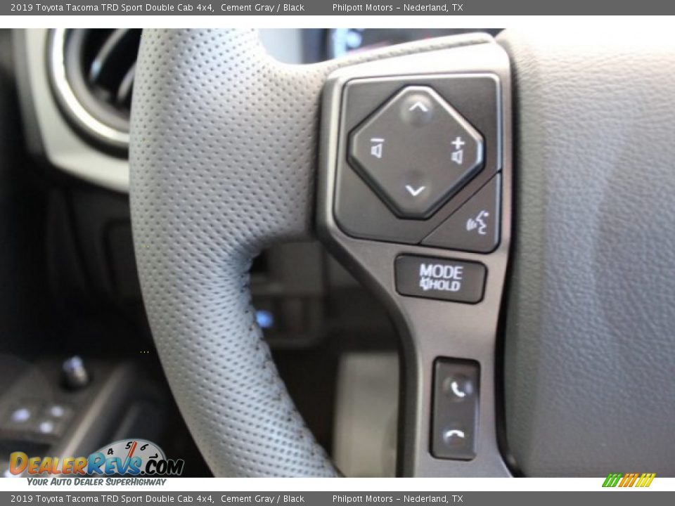 2019 Toyota Tacoma TRD Sport Double Cab 4x4 Cement Gray / Black Photo #15