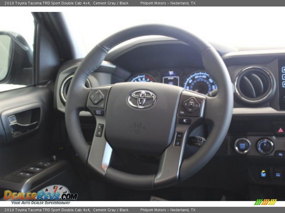 2019 Toyota Tacoma TRD Sport Double Cab 4x4 Cement Gray / Black Photo #22