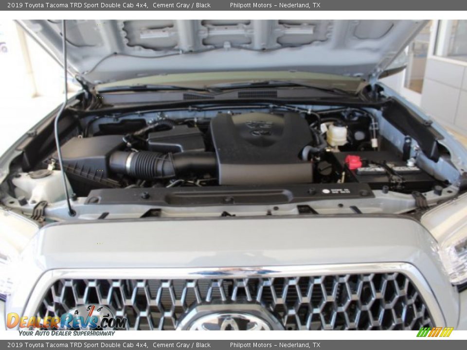 2019 Toyota Tacoma TRD Sport Double Cab 4x4 Cement Gray / Black Photo #24