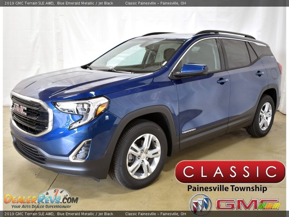 2019 GMC Terrain SLE AWD Blue Emerald Metallic / Jet Black Photo #1