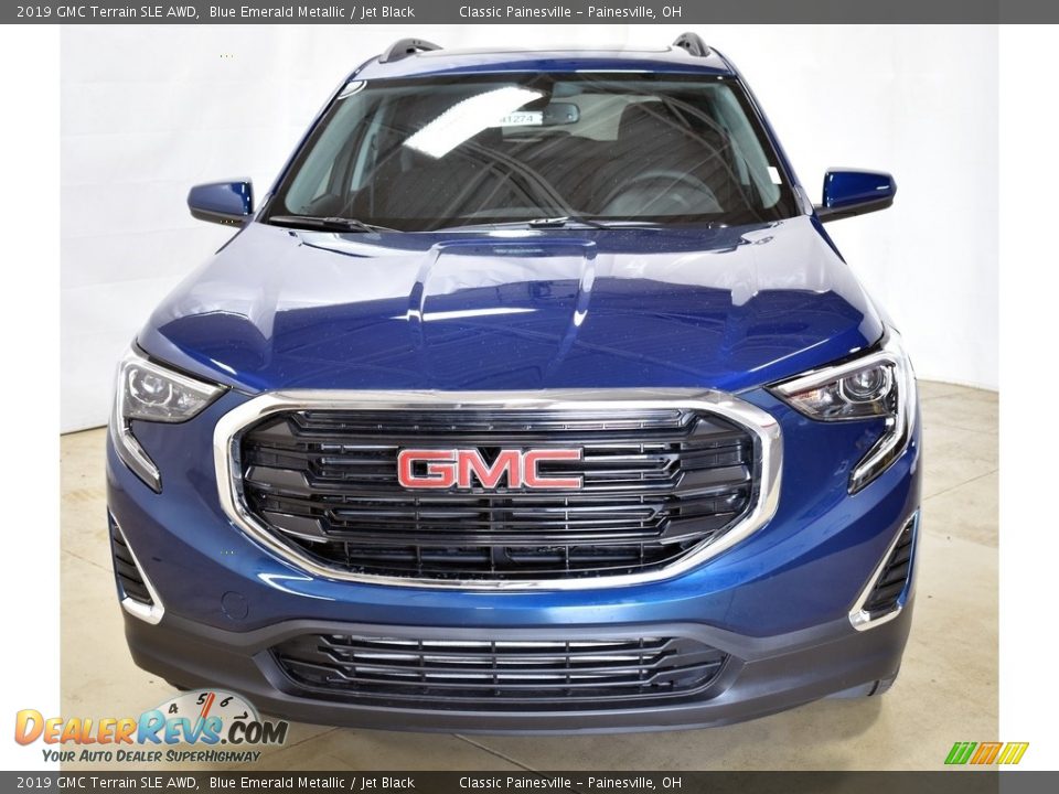 2019 GMC Terrain SLE AWD Blue Emerald Metallic / Jet Black Photo #4