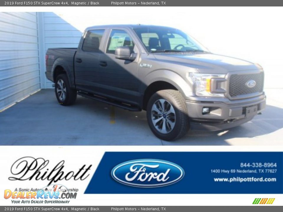 2019 Ford F150 STX SuperCrew 4x4 Magnetic / Black Photo #1