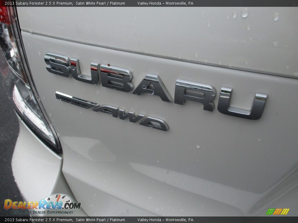 2013 Subaru Forester 2.5 X Premium Satin White Pearl / Platinum Photo #6