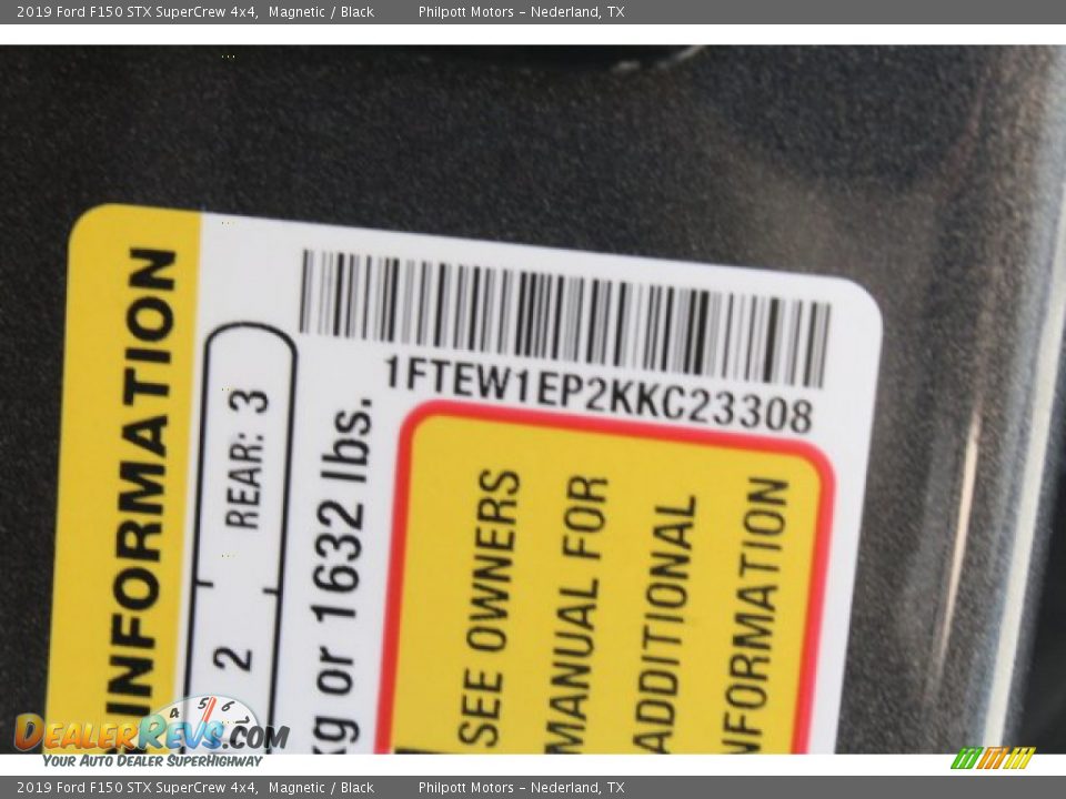 2019 Ford F150 STX SuperCrew 4x4 Magnetic / Black Photo #22
