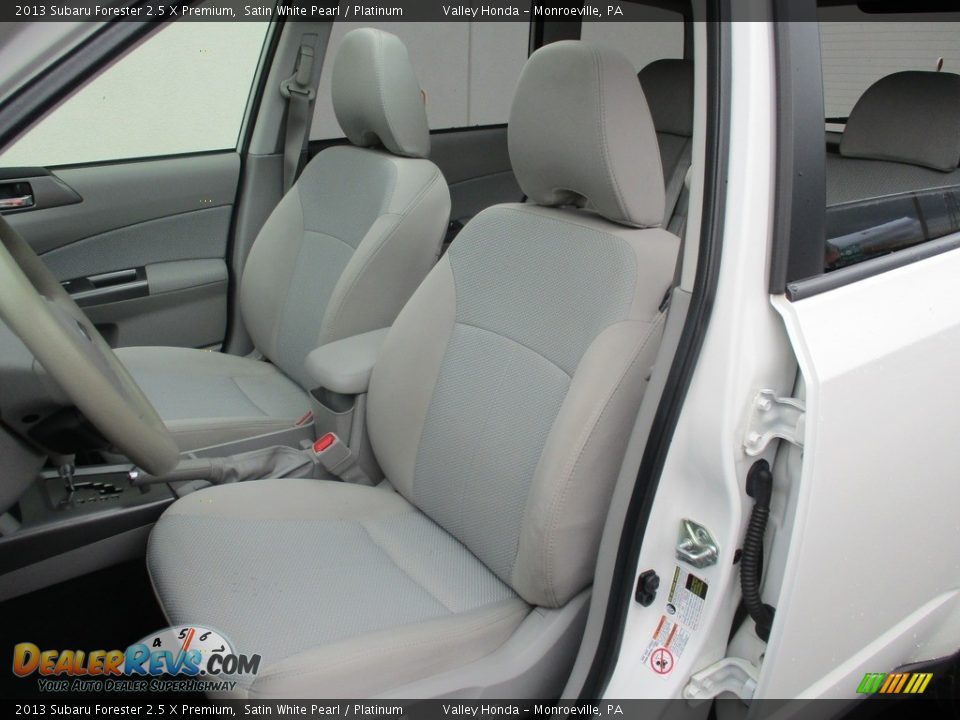 2013 Subaru Forester 2.5 X Premium Satin White Pearl / Platinum Photo #13