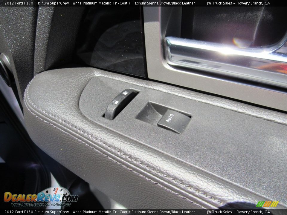 2012 Ford F150 Platinum SuperCrew White Platinum Metallic Tri-Coat / Platinum Sienna Brown/Black Leather Photo #10
