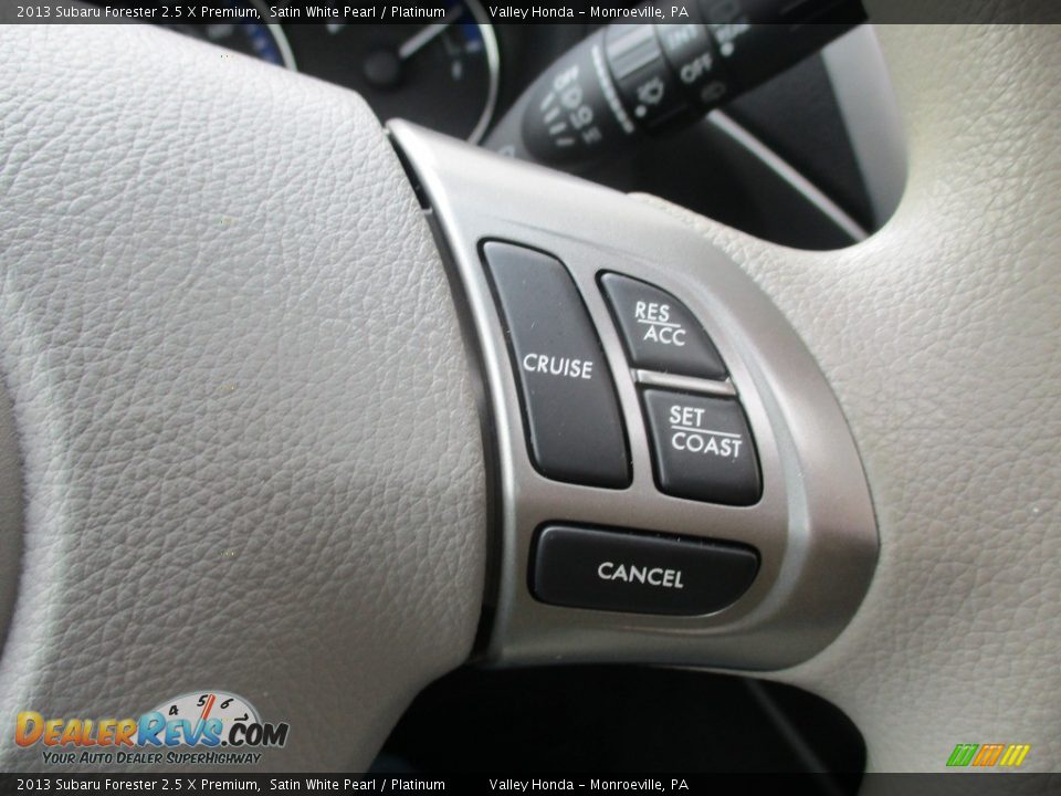 2013 Subaru Forester 2.5 X Premium Satin White Pearl / Platinum Photo #18