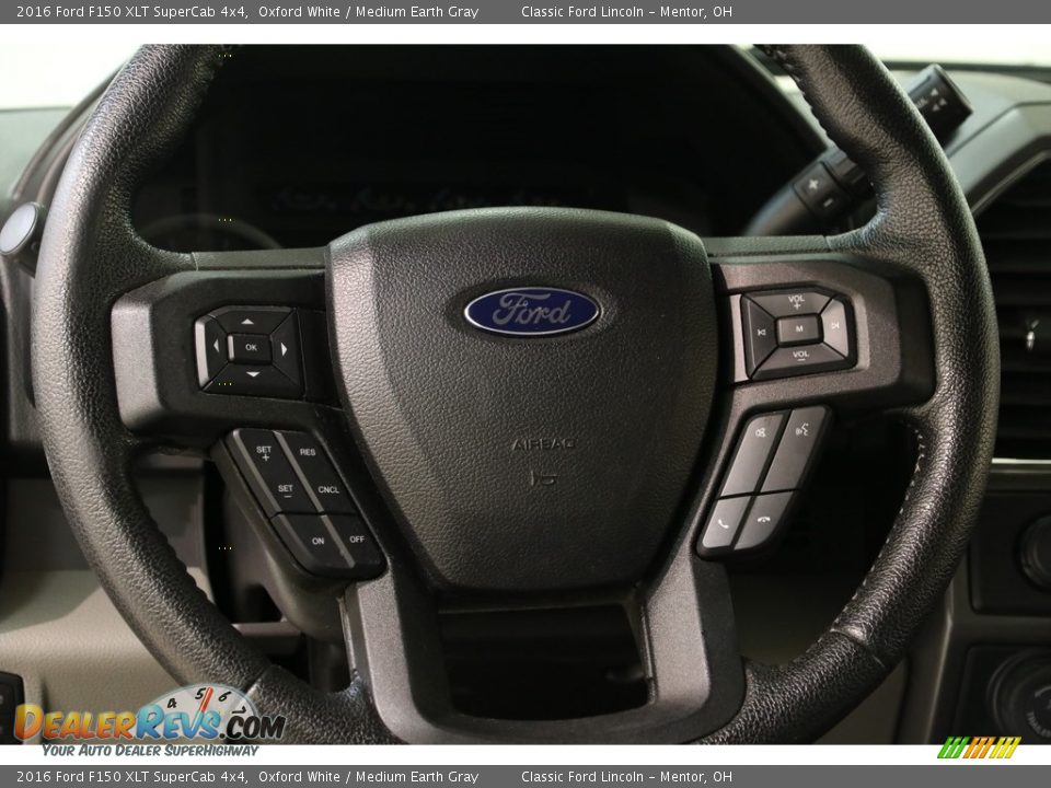 2016 Ford F150 XLT SuperCab 4x4 Oxford White / Medium Earth Gray Photo #8