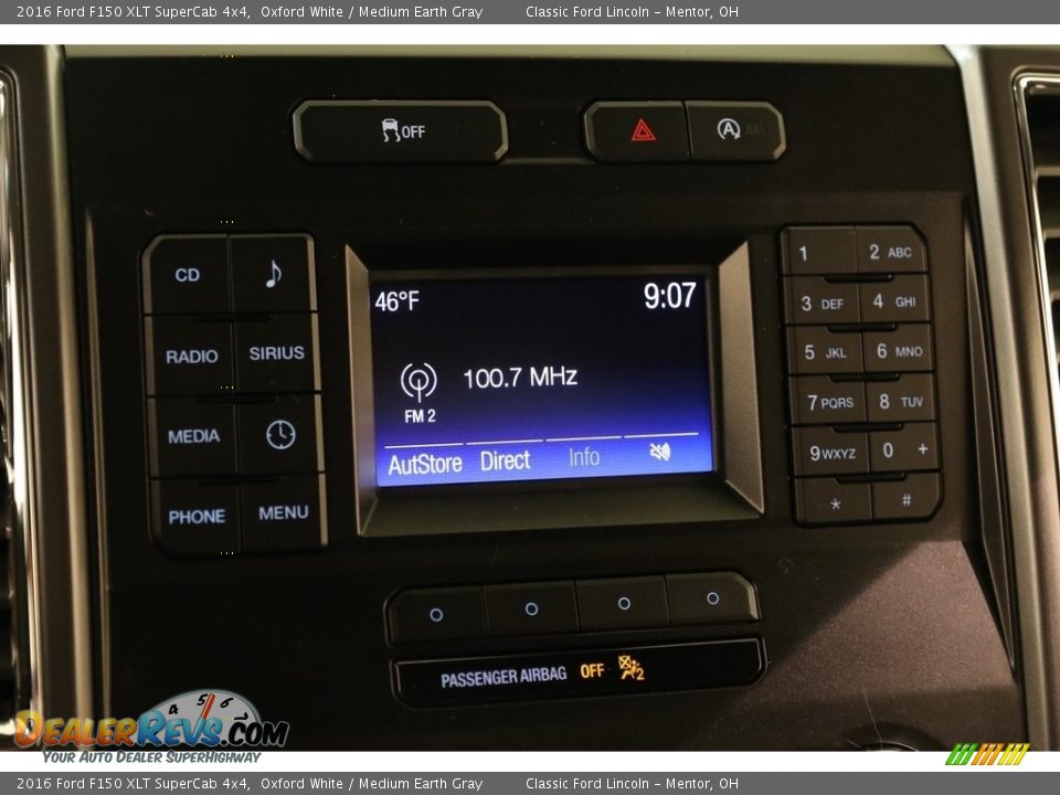 2016 Ford F150 XLT SuperCab 4x4 Oxford White / Medium Earth Gray Photo #12