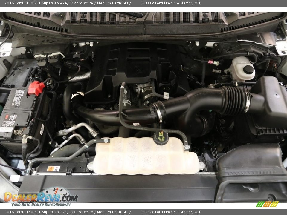 2016 Ford F150 XLT SuperCab 4x4 Oxford White / Medium Earth Gray Photo #21