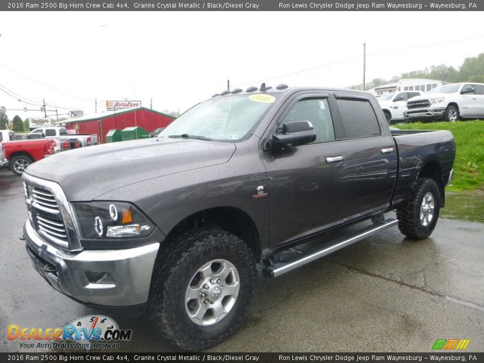 2016 Ram 2500 Big Horn Crew Cab 4x4 Granite Crystal Metallic / Black/Diesel Gray Photo #1