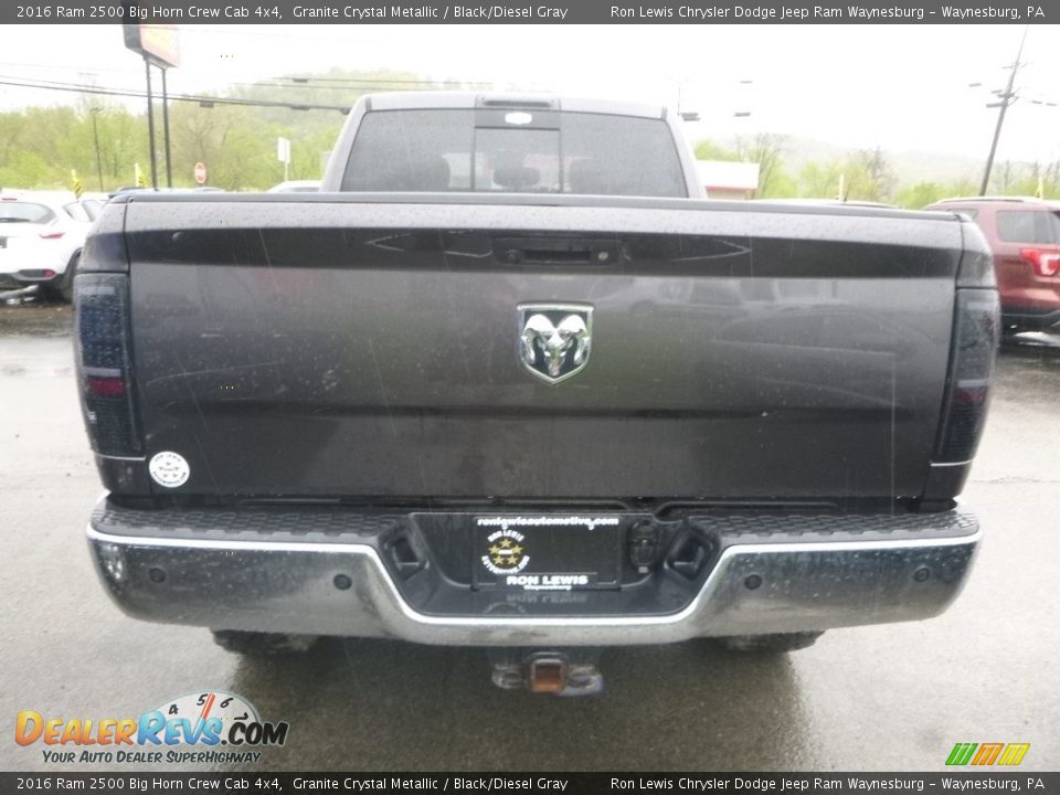 2016 Ram 2500 Big Horn Crew Cab 4x4 Granite Crystal Metallic / Black/Diesel Gray Photo #5