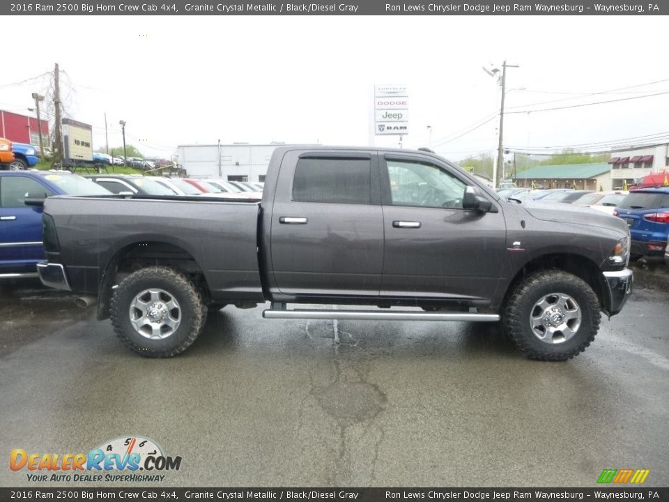 2016 Ram 2500 Big Horn Crew Cab 4x4 Granite Crystal Metallic / Black/Diesel Gray Photo #7