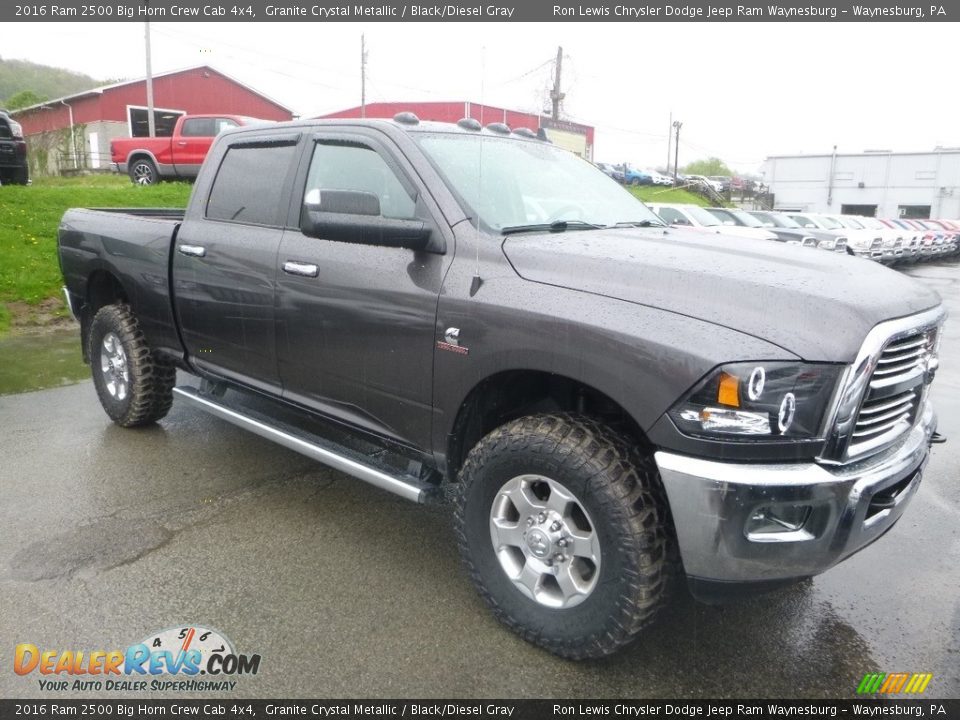 2016 Ram 2500 Big Horn Crew Cab 4x4 Granite Crystal Metallic / Black/Diesel Gray Photo #8