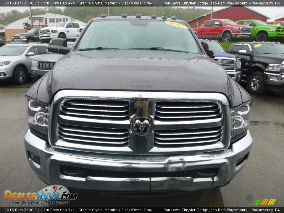 2016 Ram 2500 Big Horn Crew Cab 4x4 Granite Crystal Metallic / Black/Diesel Gray Photo #9