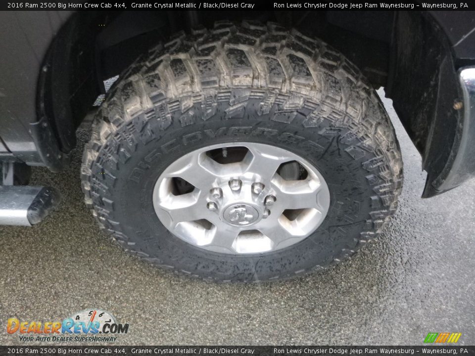 2016 Ram 2500 Big Horn Crew Cab 4x4 Granite Crystal Metallic / Black/Diesel Gray Photo #10
