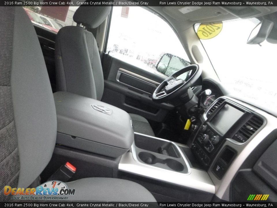 2016 Ram 2500 Big Horn Crew Cab 4x4 Granite Crystal Metallic / Black/Diesel Gray Photo #11