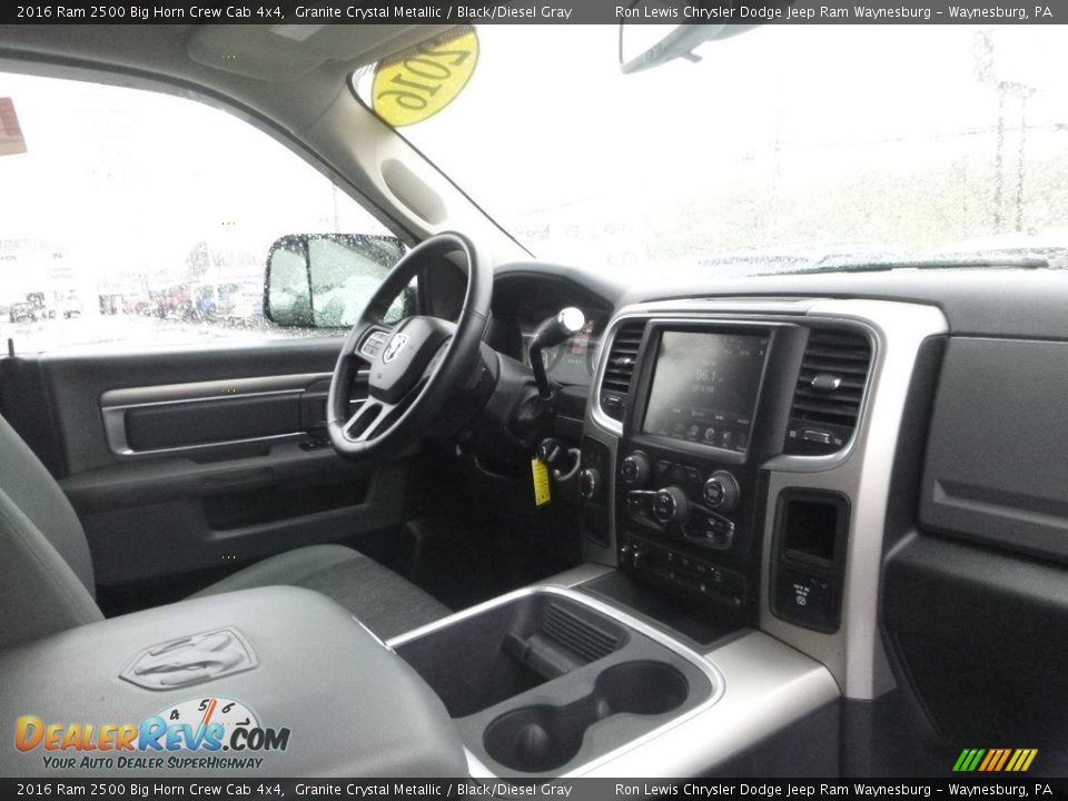 2016 Ram 2500 Big Horn Crew Cab 4x4 Granite Crystal Metallic / Black/Diesel Gray Photo #12