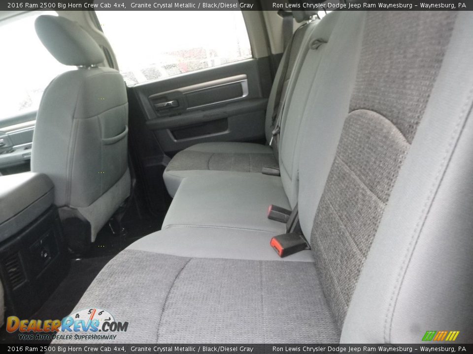 2016 Ram 2500 Big Horn Crew Cab 4x4 Granite Crystal Metallic / Black/Diesel Gray Photo #13