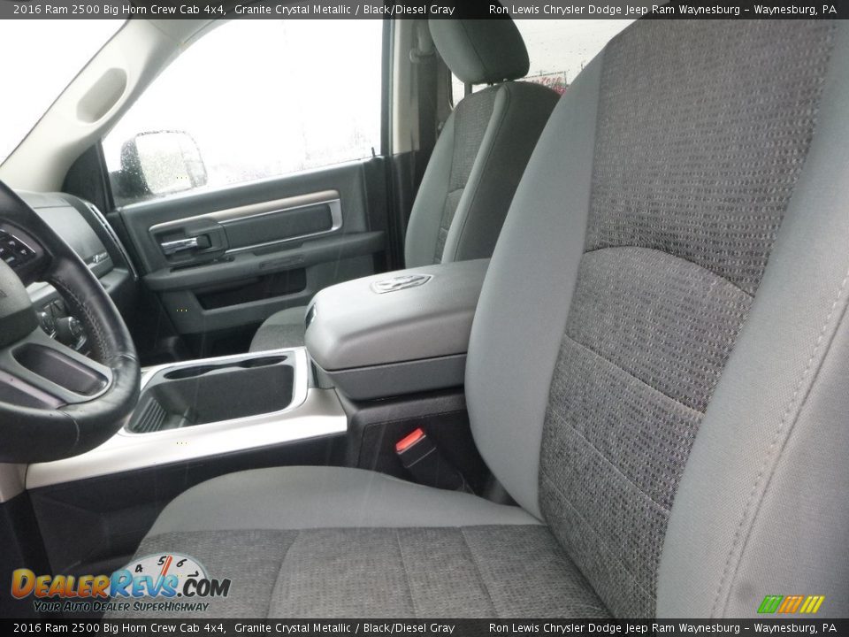 2016 Ram 2500 Big Horn Crew Cab 4x4 Granite Crystal Metallic / Black/Diesel Gray Photo #16