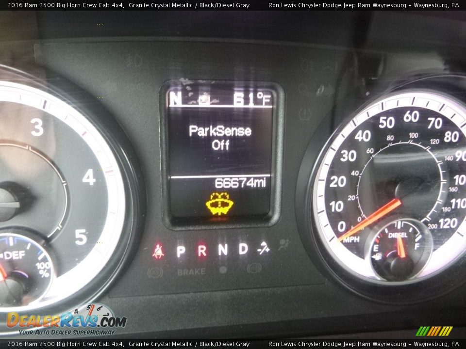 2016 Ram 2500 Big Horn Crew Cab 4x4 Granite Crystal Metallic / Black/Diesel Gray Photo #19