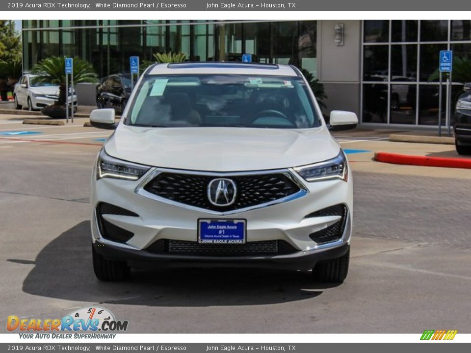 2019 Acura RDX Technology White Diamond Pearl / Espresso Photo #2