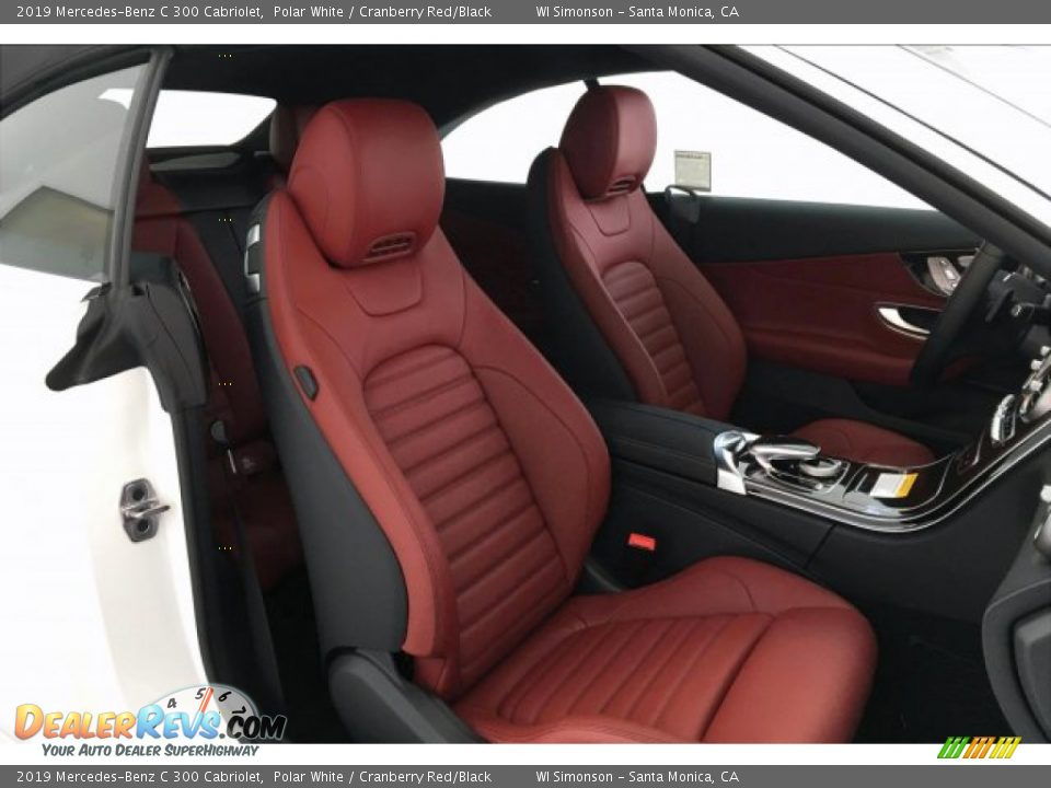 2019 Mercedes-Benz C 300 Cabriolet Polar White / Cranberry Red/Black Photo #5