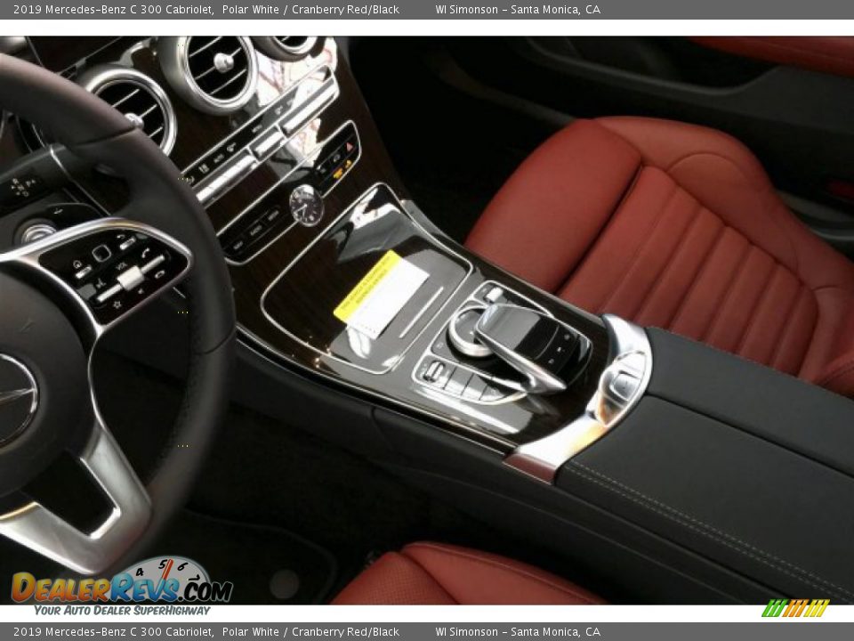 2019 Mercedes-Benz C 300 Cabriolet Polar White / Cranberry Red/Black Photo #7