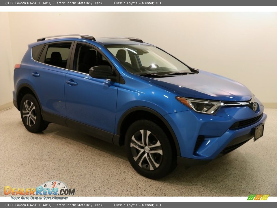 2017 Toyota RAV4 LE AWD Electric Storm Metallic / Black Photo #1