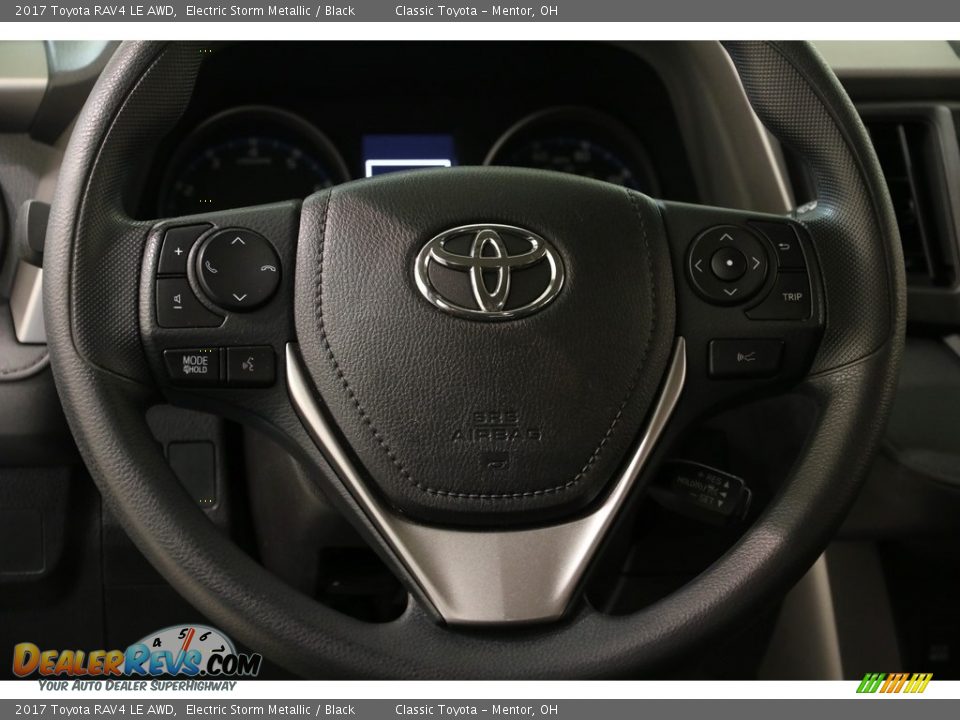 2017 Toyota RAV4 LE AWD Electric Storm Metallic / Black Photo #7