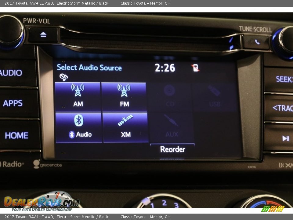 2017 Toyota RAV4 LE AWD Electric Storm Metallic / Black Photo #10