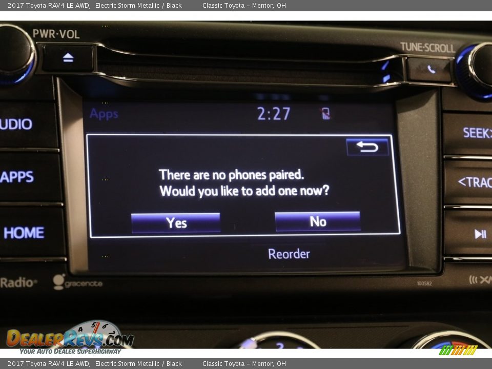 2017 Toyota RAV4 LE AWD Electric Storm Metallic / Black Photo #11