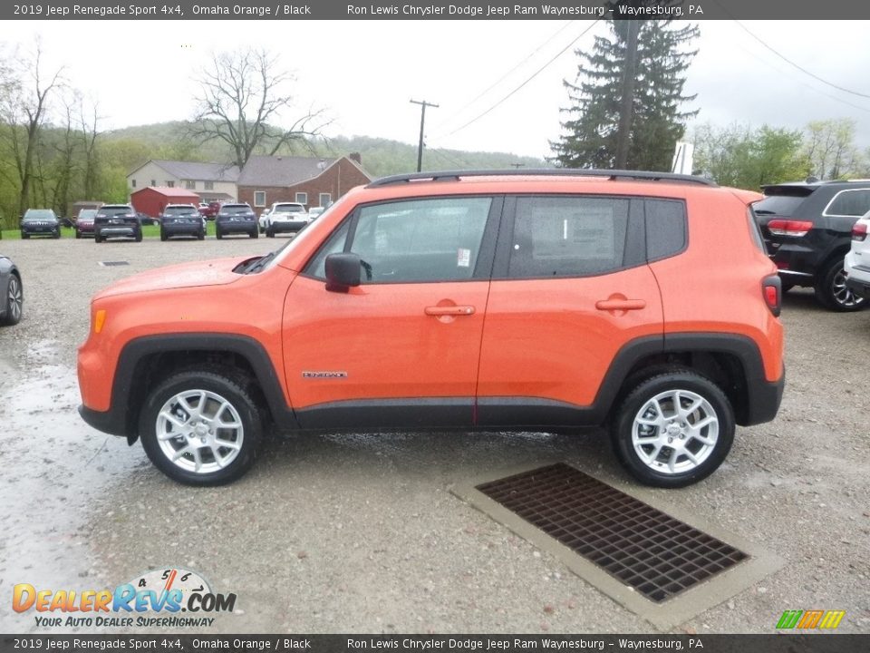 2019 Jeep Renegade Sport 4x4 Omaha Orange / Black Photo #2