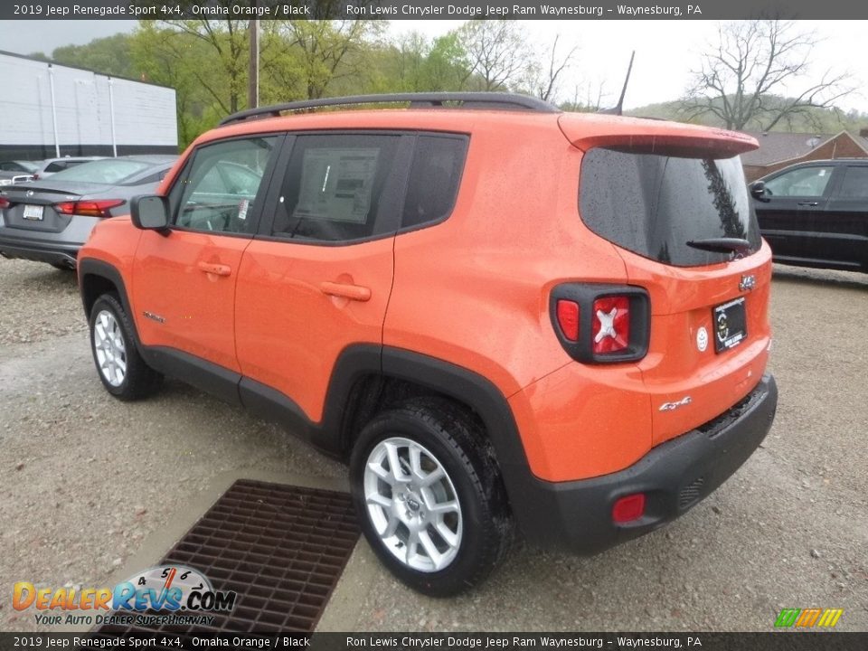 2019 Jeep Renegade Sport 4x4 Omaha Orange / Black Photo #3