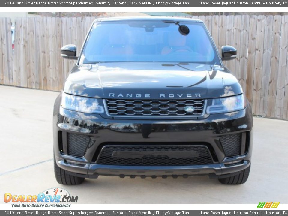 2019 Land Rover Range Rover Sport Supercharged Dynamic Santorini Black Metallic / Ebony/Vintage Tan Photo #3