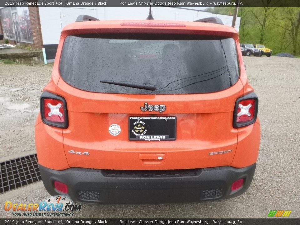 2019 Jeep Renegade Sport 4x4 Omaha Orange / Black Photo #4