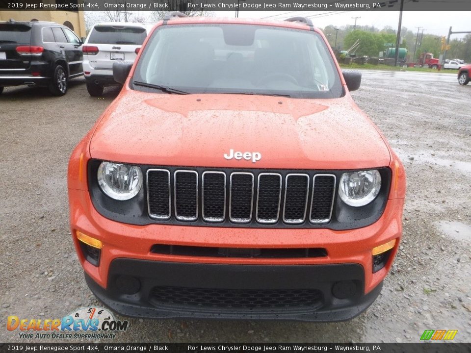 2019 Jeep Renegade Sport 4x4 Omaha Orange / Black Photo #8