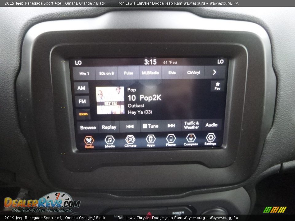 2019 Jeep Renegade Sport 4x4 Omaha Orange / Black Photo #16